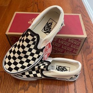 Classic Slip-On Vans (Checkered)